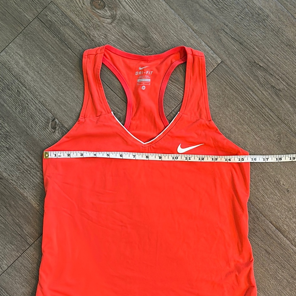 Nike Orange Fitted Sleeveless Tank Top - Picture 4 of 5